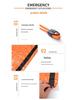 Orange Emergency Aluminum Sleeping Bag with Storage – Cold Protection & Disaster Relief