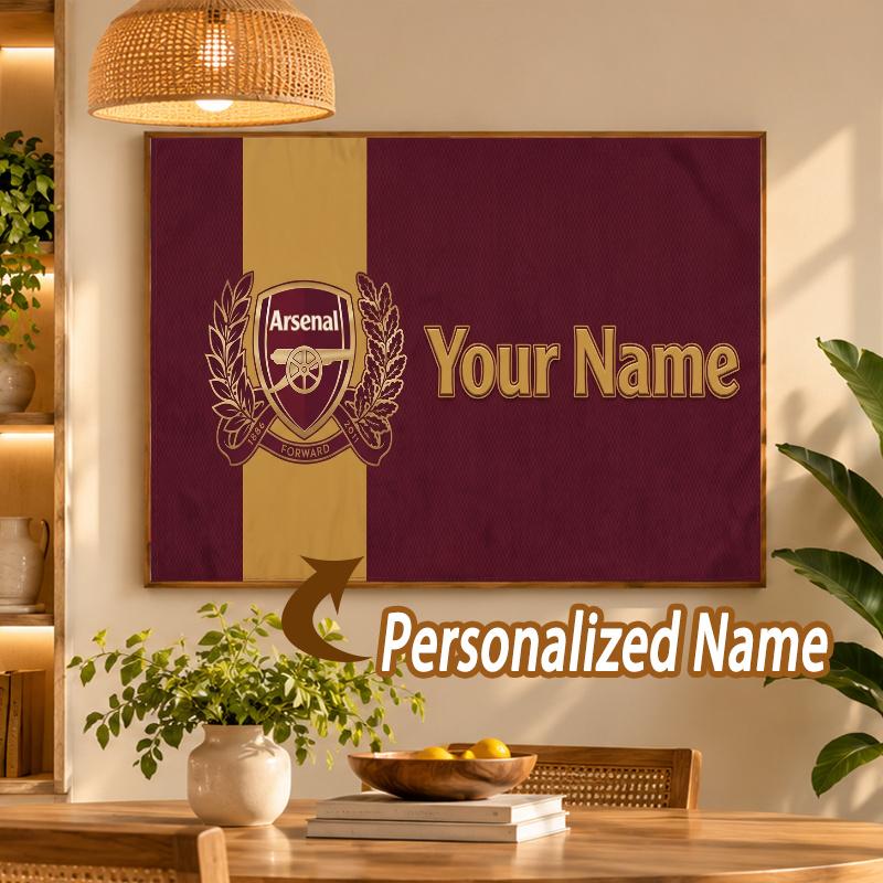 Custom Name Arsenal 5D Diamond Painting Personalized Full Drill Diamond Art Kit Gift