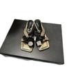 Fashion Hot Selling French Elegant Summer 2025 Women's High Heels Sandals Wear Diamond Studded Slip-On Shoes Rubber Sole Comfortable