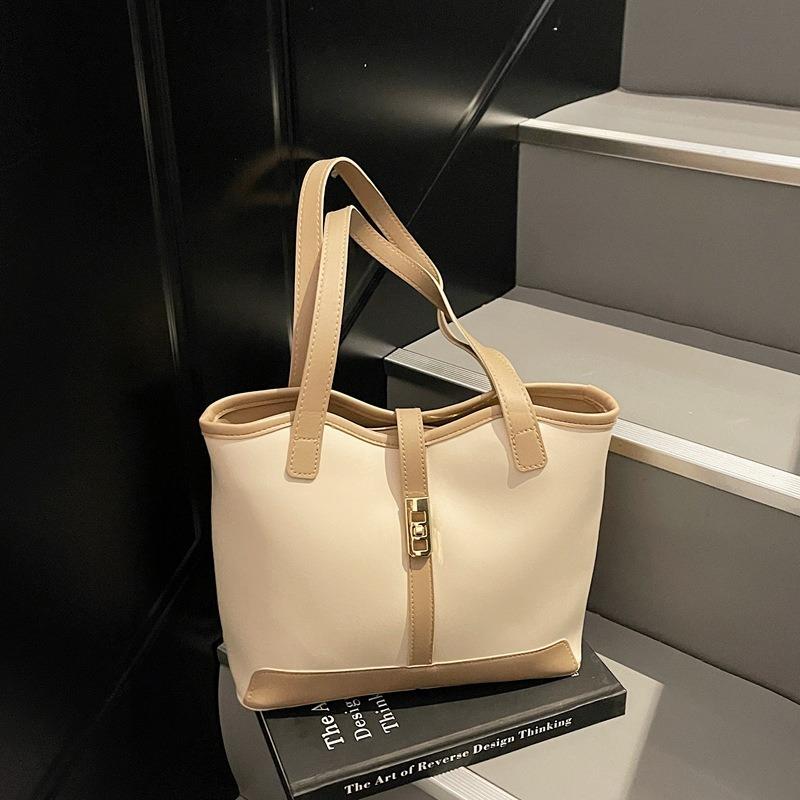 Popular Tote Bag, Large-capacity Pu Bag, Commuting Bag To Work, Versatile Student Class Shoulder Armpit Bag