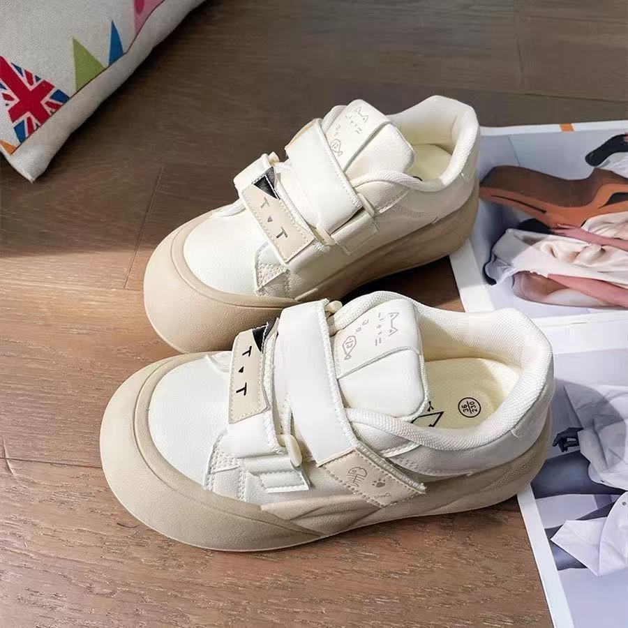 Spring New Velcro Thick-soled New Style New Soft-soled Casual Shoes