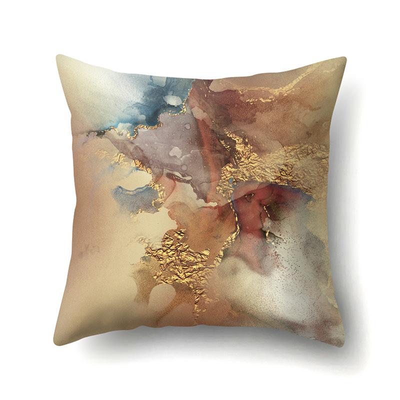 

Геометрический мраморный узор полиэстер односторонняя наволочка домашняя наволочка для дивана гостиная спальня чехол для подушки 45Cm without pillow core