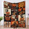 Halloween ghost blanket office sofa air conditioning blanket autumn and winter flannel blanket