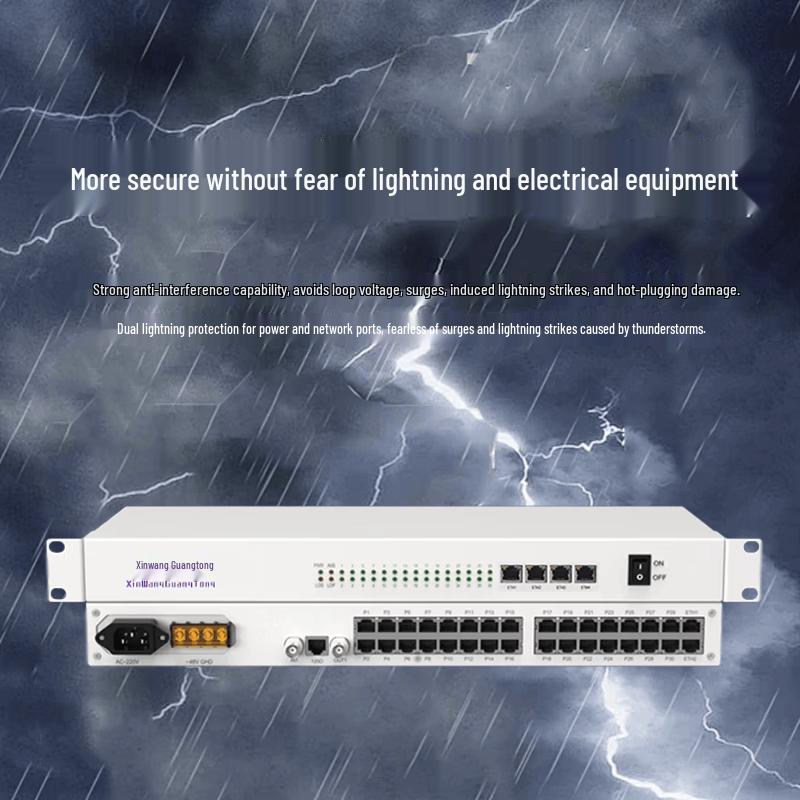 XW-1E1-16P4FE PCM E1 Voice & Ethernet Multiplexer