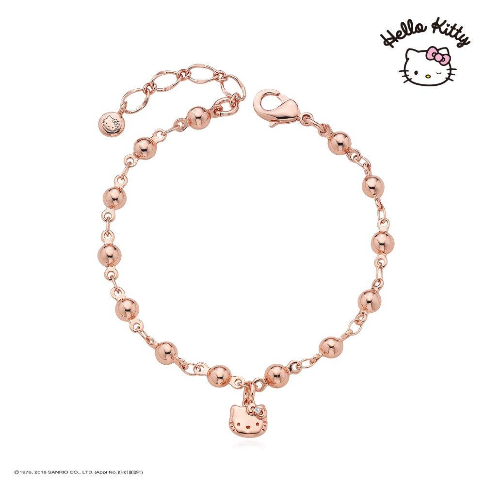 Sanrio Hello Kitty Jewelry Ball Link Bracelet (Pink) Hlbr232-P