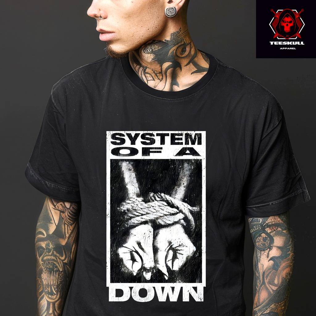 26 System of a Down Band Rock Heavy Metal T-SHIRT Unisex Cotone Pesante S-3XL T-Shirt Unisex