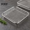 High Temperature Resistant Racks Stackable Air Fryer Rack, 304 Stainless Steel Multi-Layer Grill Stand with Fine Home Kitchen Essentials