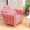 1/12 Dollhouse Simulation Sofa Model Doll Home Miniature Single/Double Sofa Living Room Furniture Decor Micro Scene Props