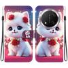 Animal Case Lion Panda Leather Phone Cover For Huawei Honor Magic 7 Lite Magic7 Pro Pro 5G Wallet Flip Coque Card Protect Cases