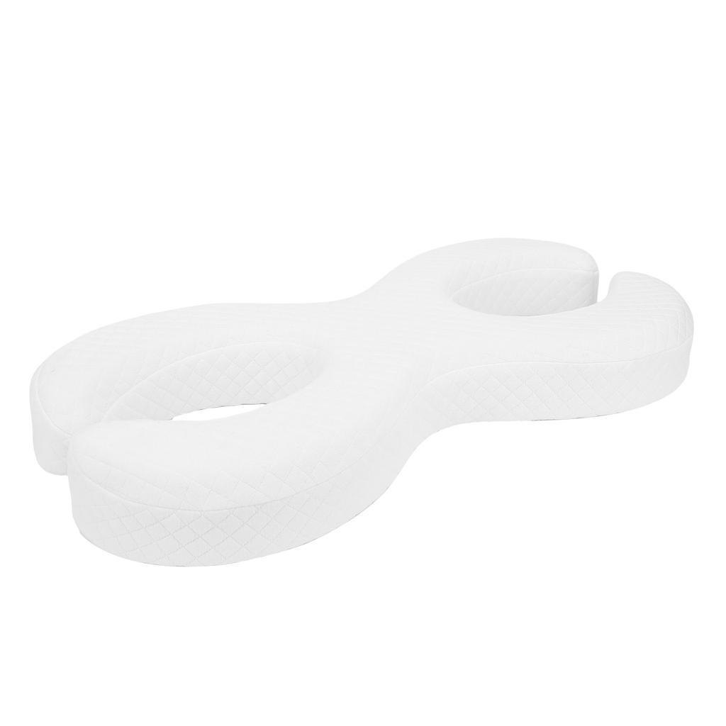 Face Pillow for Side Sleepers Memory Foam 2 Holes Soft Washable Ear Piercing Pillow for Deep Sleepin