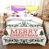 3D sada povlečení pro šťastný nový rok Vánoční povlak na přikrývku 2/3 kusy DE200 * 220 vánoční dekorace s atmosférou Luxusní bytový textil Vánoční dárek