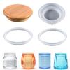 Storage Sealed Bottle Mold Jewelry Ring Box Mold Suitable for Soap Candle Holder Flower Pot Craft Diy Home Decoration