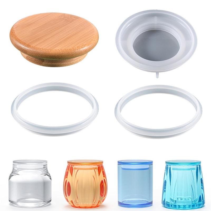 Storage Sealed Bottle Mold Jewelry Ring Box Mold Suitable for Soap Candle Holder Flower Pot Craft Diy Home Decoration