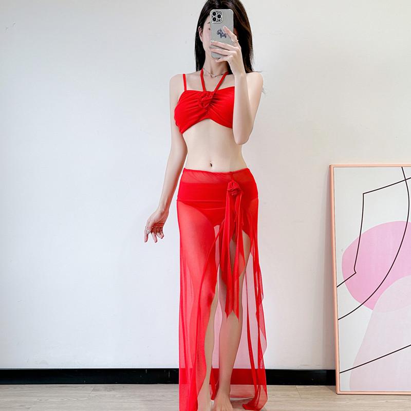 Hot Rose 2025 Red Bikini Swimsuit for Women - Trendy Holiday Style