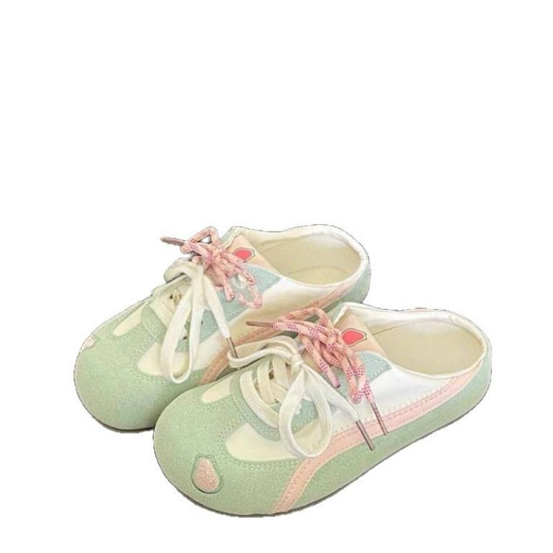 Versatile women's new summer one-pedal with skirt bag head half slippers women