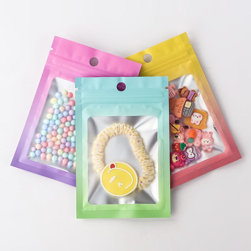 100 Stück, transparente Mini-Verpackungsbeutel für Schmuck, wiederverschließbare Verpackungsbeutel mit Druckverschluss, Verpackungsbeutel für Nagelzubehör für kleine Unternehmen