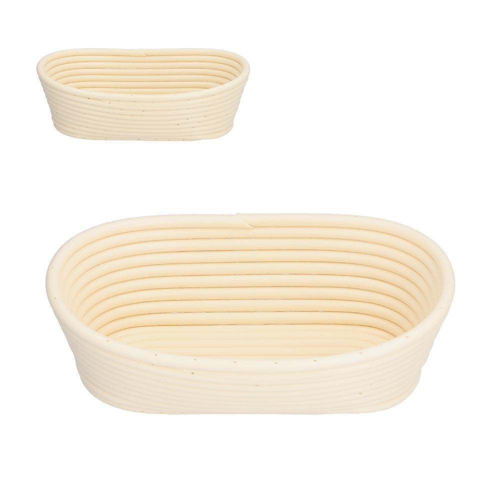 Food Grade PP Banneton Basket Rattan Woven Dough Rising Bowl New Bread Proofing Basket Home Baking