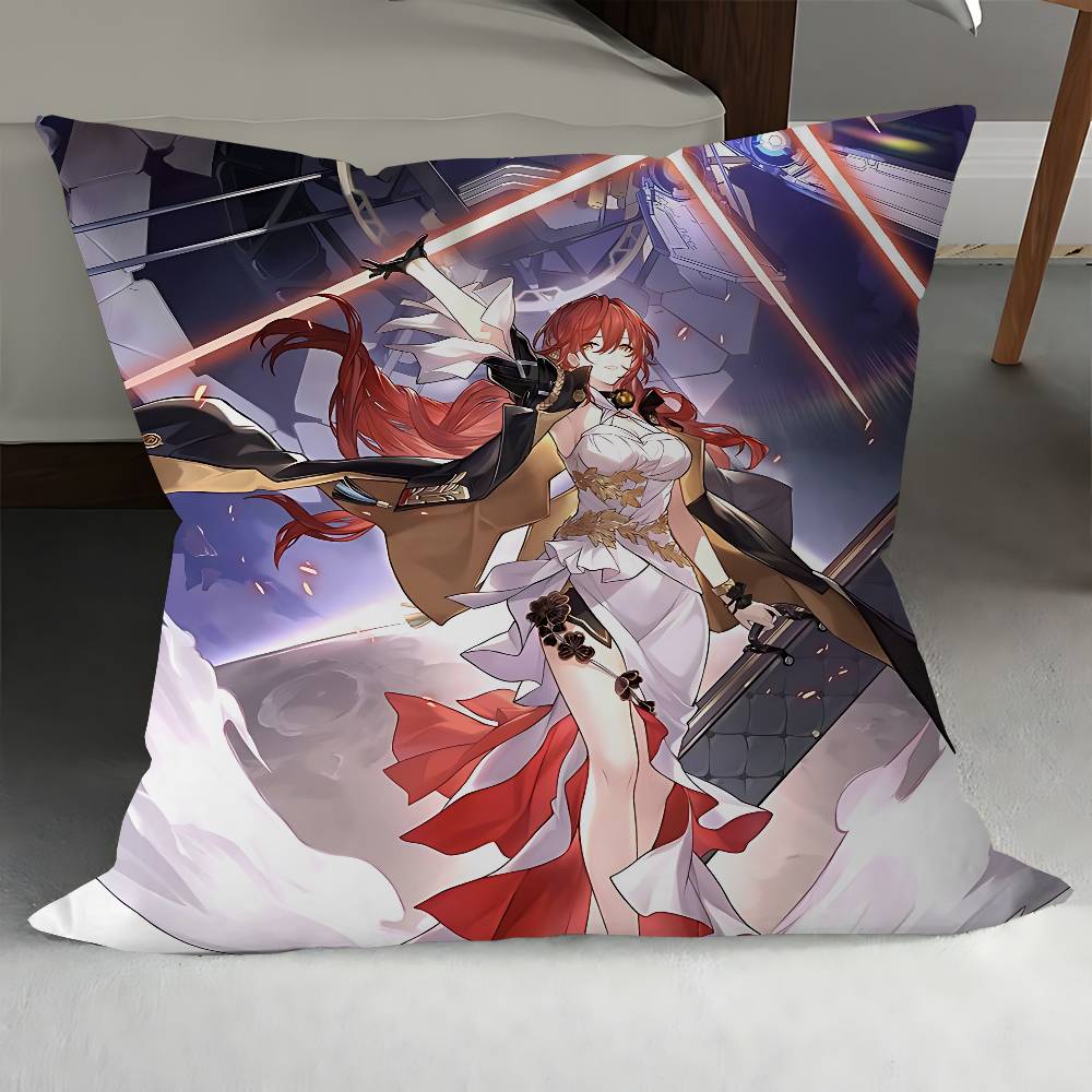 Honkai Impact 3rd Himeko Pillowcase Toon Gift Cushion Cover Bedroom Home Sofa Chair Seat Decor Pillow Case