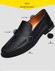 Men's Plus Size Summer Cowhide Casual Loafers - Slip-On Leather Driving Shoes