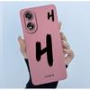 Case For Oppo A18 A38 A58 A78 4G Cover Camera Protection Cute Letter Liquid Silicone Soft Back Covers For Oppo A 38 A 18 Housing