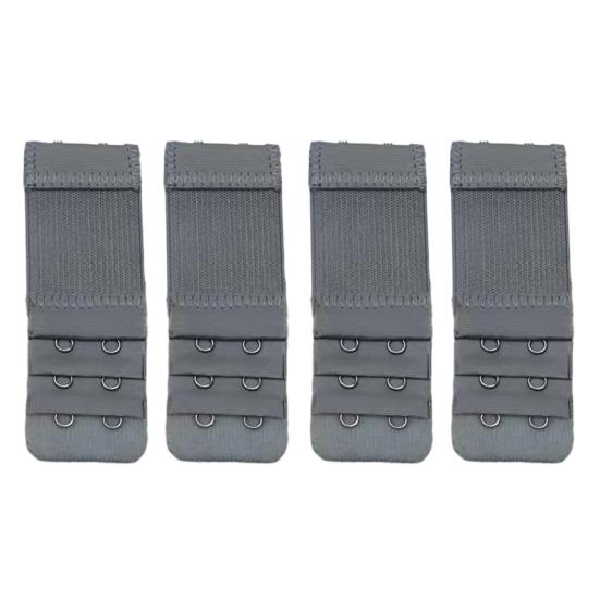 4Pcs Bra Extenders, Adjustable Bra Extenders 2 3 4 Hooks, Bra Band Hooks Replacement, Stretchy Bras Extension Straps for Pregnant Women Bra A