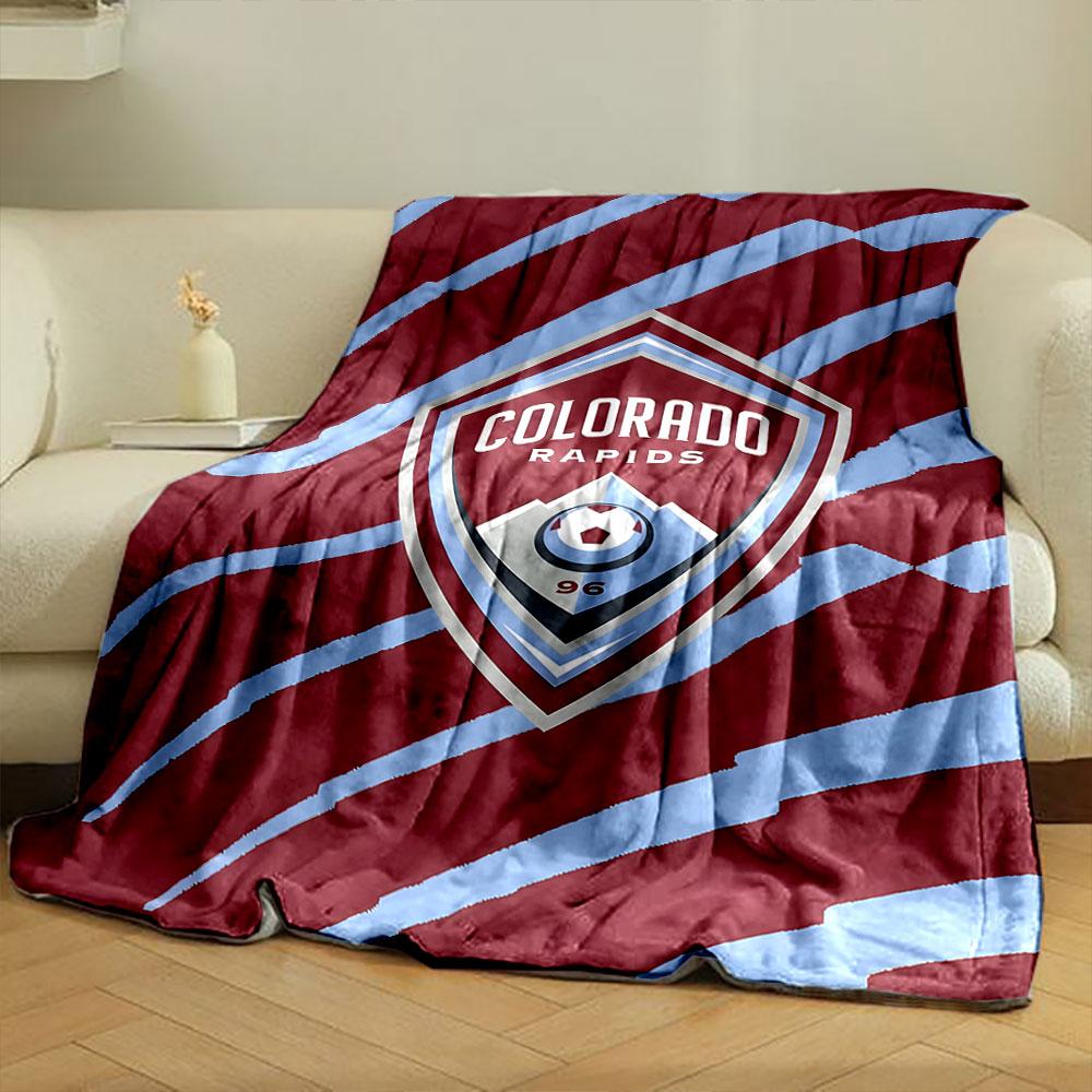 Colorado Rapids Logo Blanket Print Blanket Soft and Cozy Perfect for the Living Room Bed Sofa or a Nap,gift