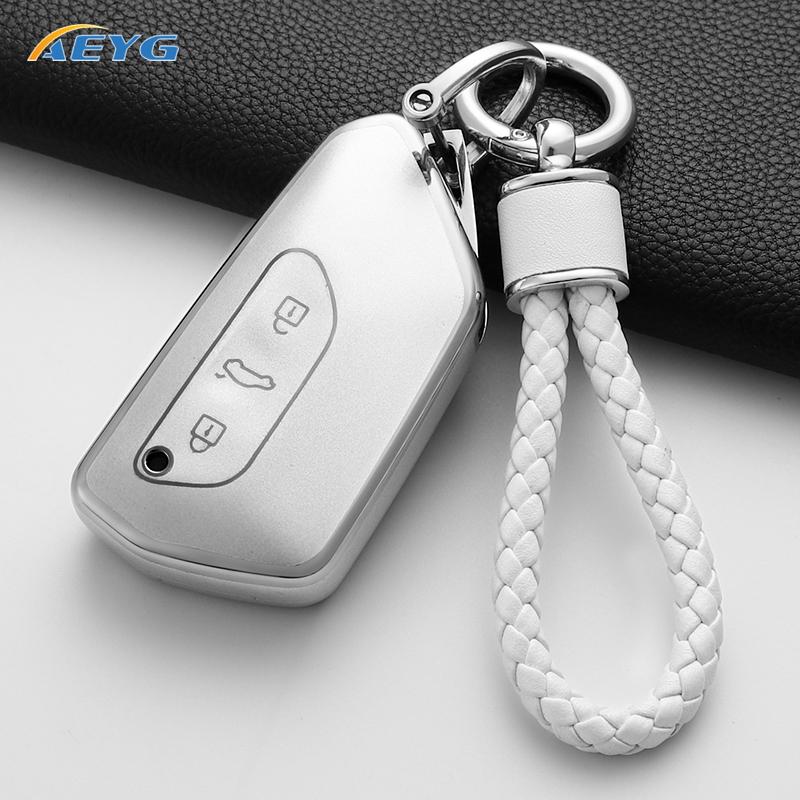Tpu Car Smart Key Cover Case Shell For Vw Volkswagen Golf 8 Mk8 For Skoda Octavia For Seat Keyless Protective Accessories