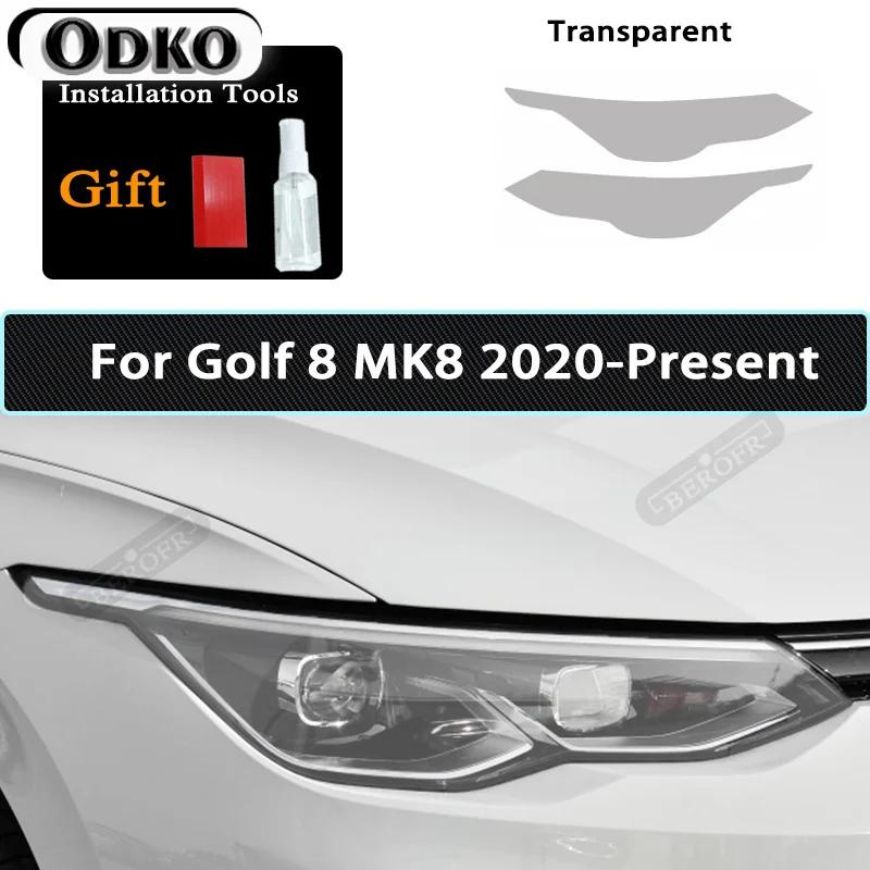 Car Headlight Tint Black Protective Film Taillight Transparent TPU Sticker For Volkswagen VW Golf 7 MK7 2012- Accessories