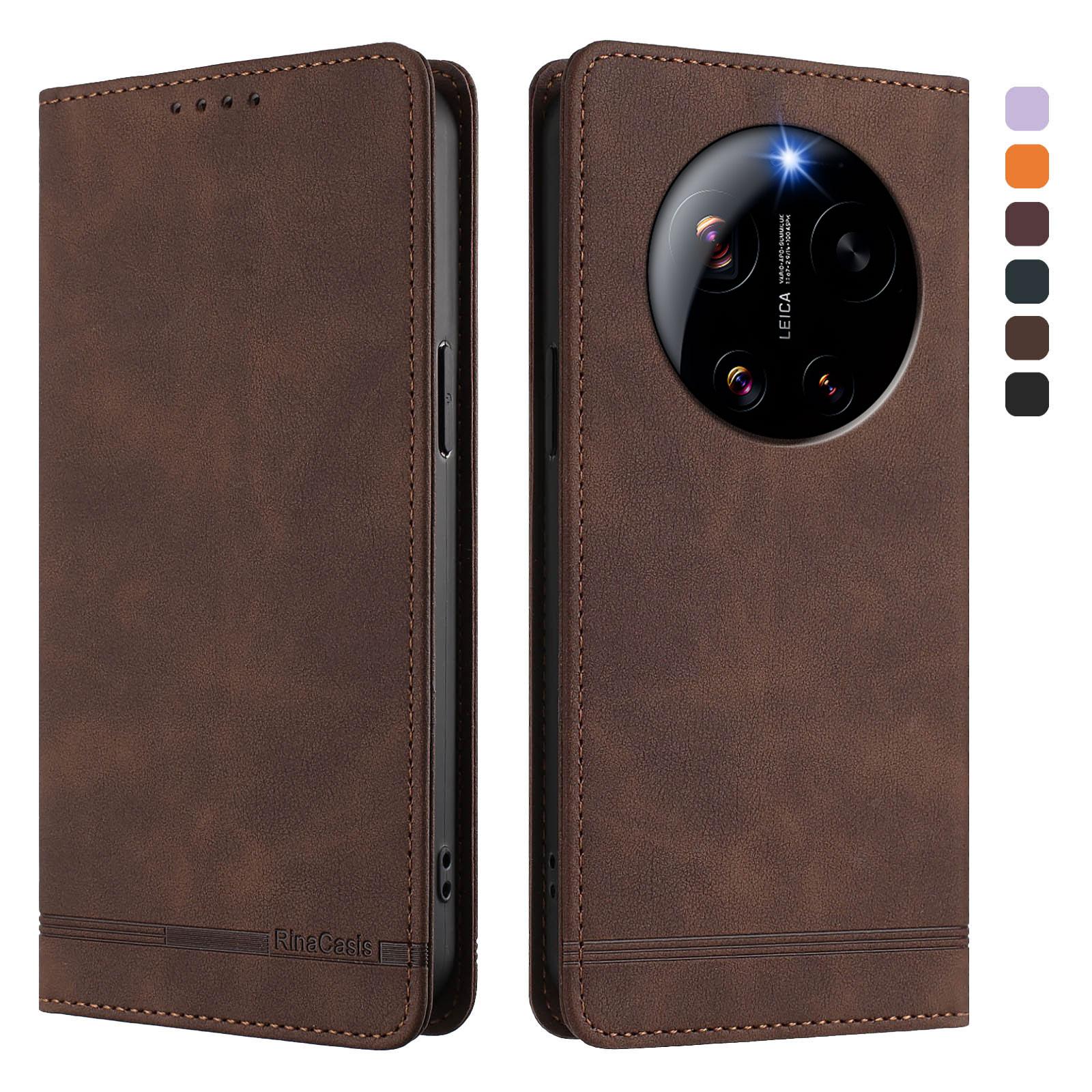 For Xiaomi 17 Ultra 5G Case RINACASIS RC23 RFID Blocking Wallet Stand PU Leather Phone Cover