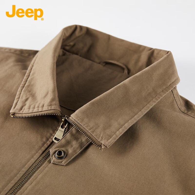 Jeep Unisex Casual Stand-Up Collar Jacket