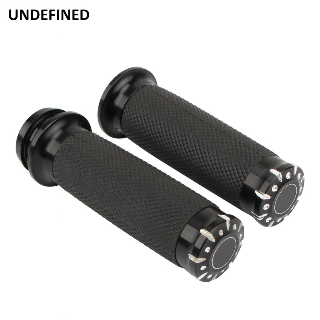 Motorcycle Handle Grips 1'' 25mm Electronic Throttle Handle Bar Grip Hand Grip CNC For Harley Touring Electra Glide Softail