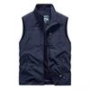 Men's Spring Autumn Multi-Pocket Vest Casual Outdoor Quick-Dry Sports Work Gilet Plus Size Waistcoat with Pockets