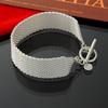 Jewelry Arrivals New Sterling Silver Wide Classic Menwomens Bracelet Bangle