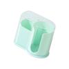 Vertical Cotton Pad Storage Organizers Clear Plastic Container For Bathroom Countertop Organization