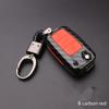 Carbon Fiber Car Key Case Bag Cover for Volkswagen VW Golf 7 MK7 Tiguan Touran 2017 for Skoda Octavia A7 RS for Seat Leon Ibiza