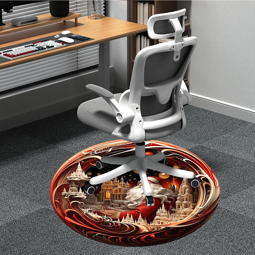 

1PC Christmas Ornament Chair Carpet for Office Non-Slip, Lightweight, Machine Washable Rug for Office, Sleeping, Room - Holiday Decoryy251009120 80cm by 80cm