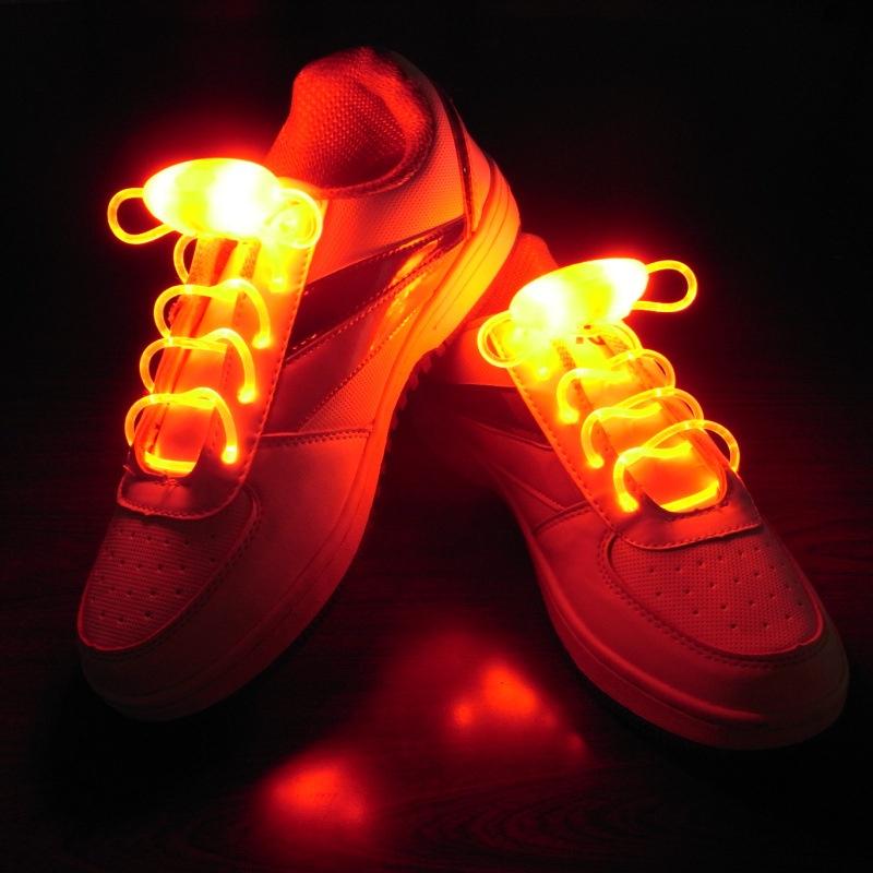 Light Up LED Shoelaces Fashion Disco Party Glowing Night Sports Shoe Laces Shoe Strings Multicolors