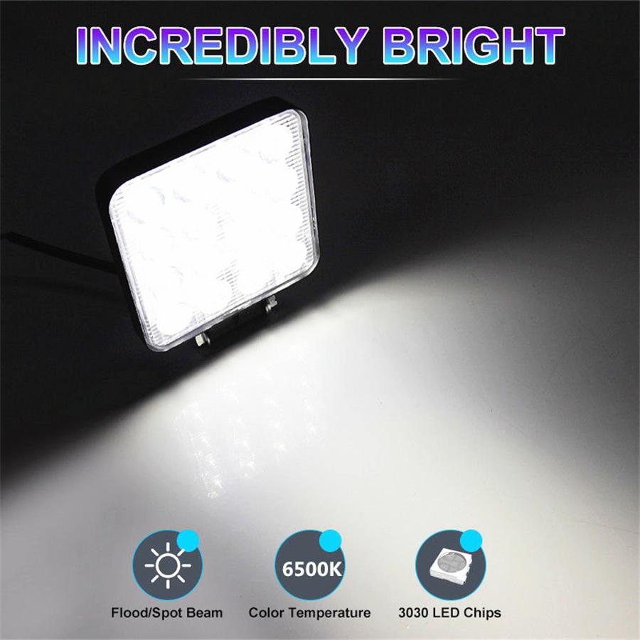 2 Pcs 4.5" 6500K Super Bright Car SUV Offroad Fog Driving Lamps Spotlight Lights