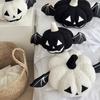 Halloween Plushie Pumpkins Pillow Creative Sofa Cushion With Bat Wings Cute Ghost Doll Decorative Toy Home Party Gift