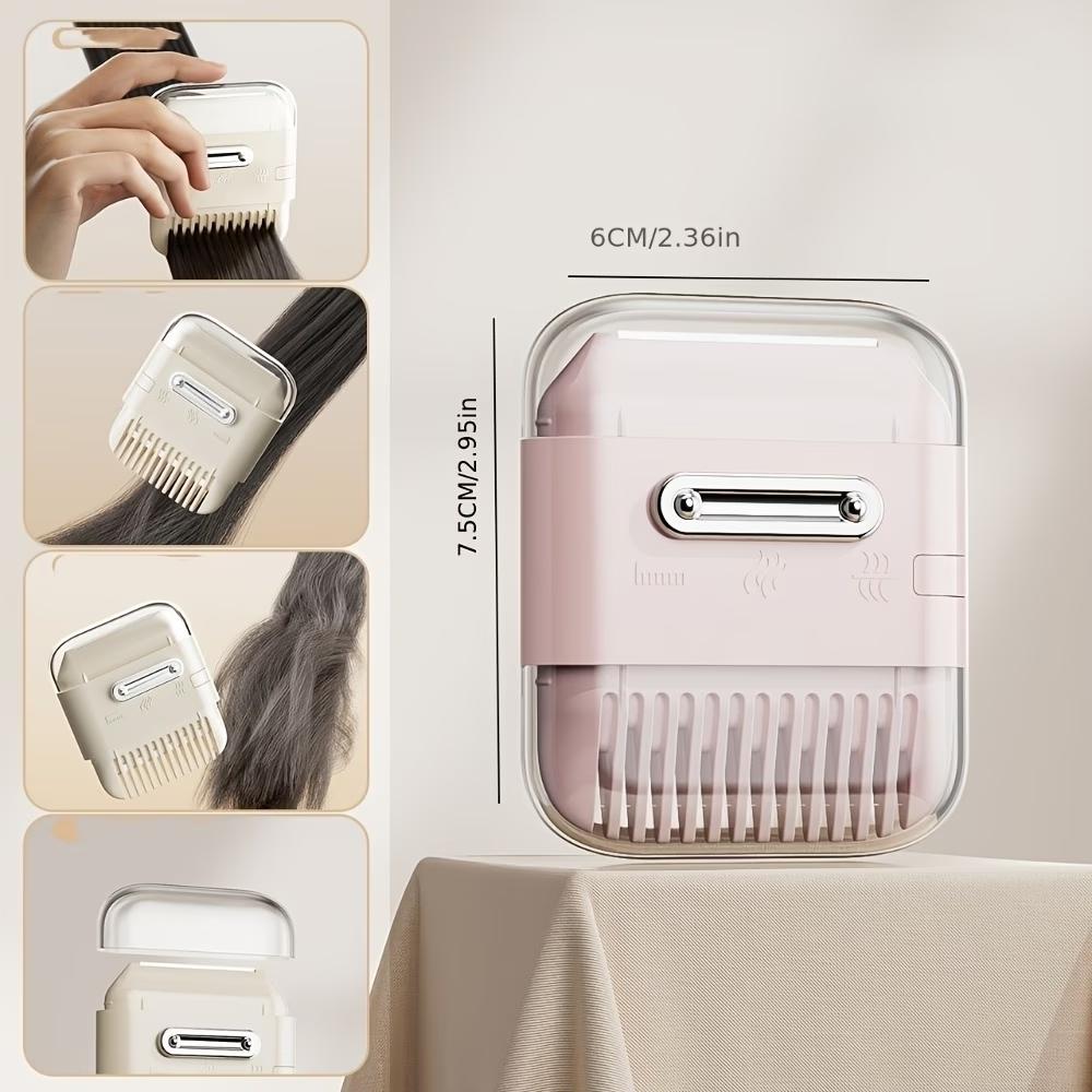 (Comb & Cleaning Claw) Hair Styling Comb, Portable Reusable Tool for Women’s Home Fringe & Hair End Trimming, Equipped