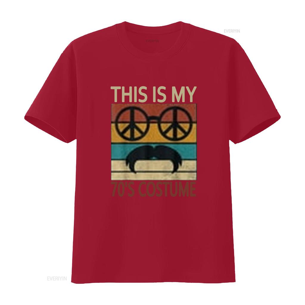 This Is My 70s Costume 70 Styles Men s Disco 1970s Outfit T Shirt Black 2X Large vintage Washed Stylish Versatile homme Soft