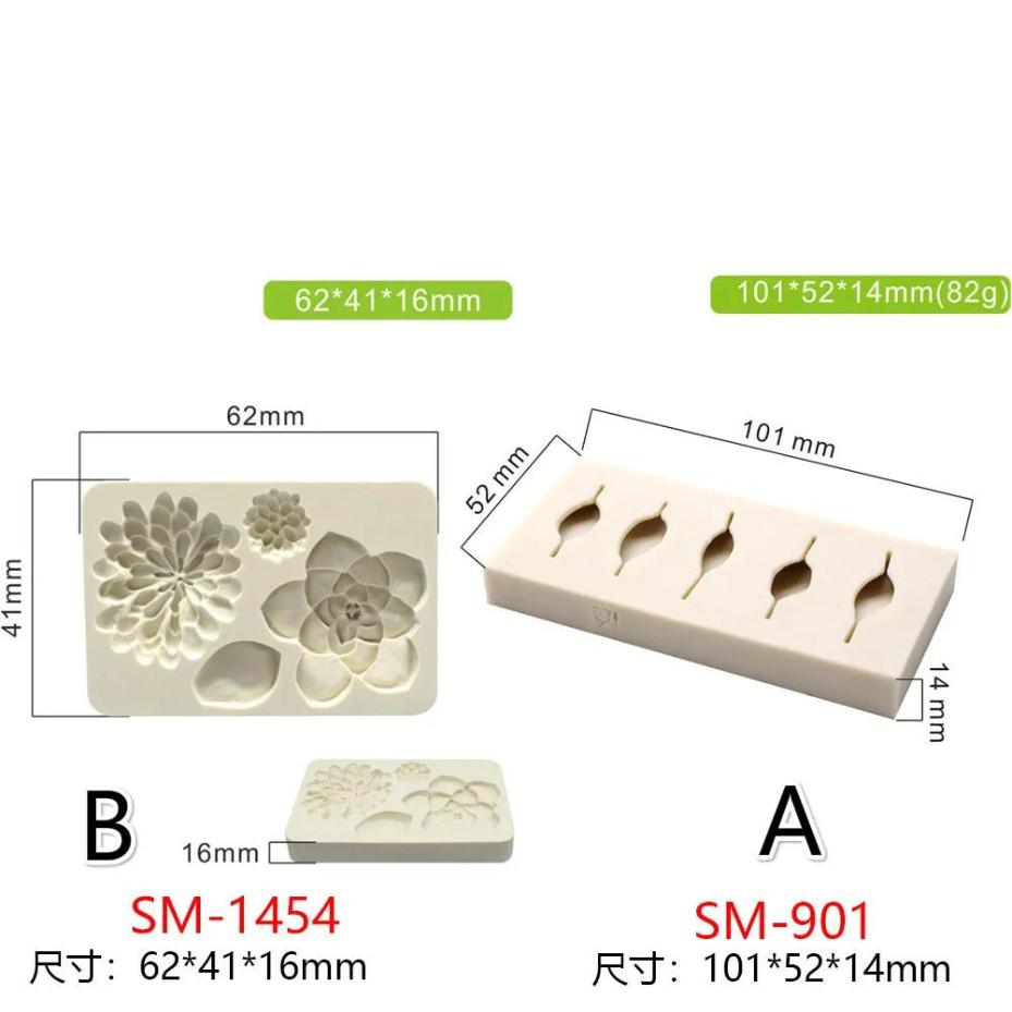 1 Pcs Flower Petals Cakes Molds Silicone Mold Fondant Cake Chocolate Soap Candy Biscuit Sugar Mold Baking Kitchen Accessories