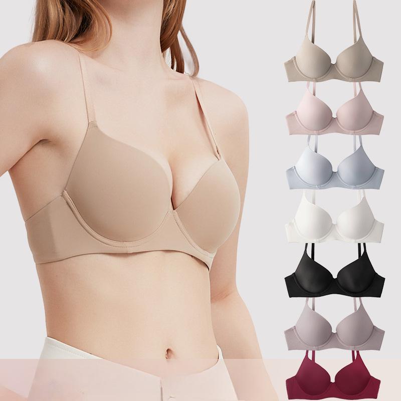 Large Size Seamless Bra for Women Push-up Bra for Large Breasts Small Size Anti-sagging Breathable Bra