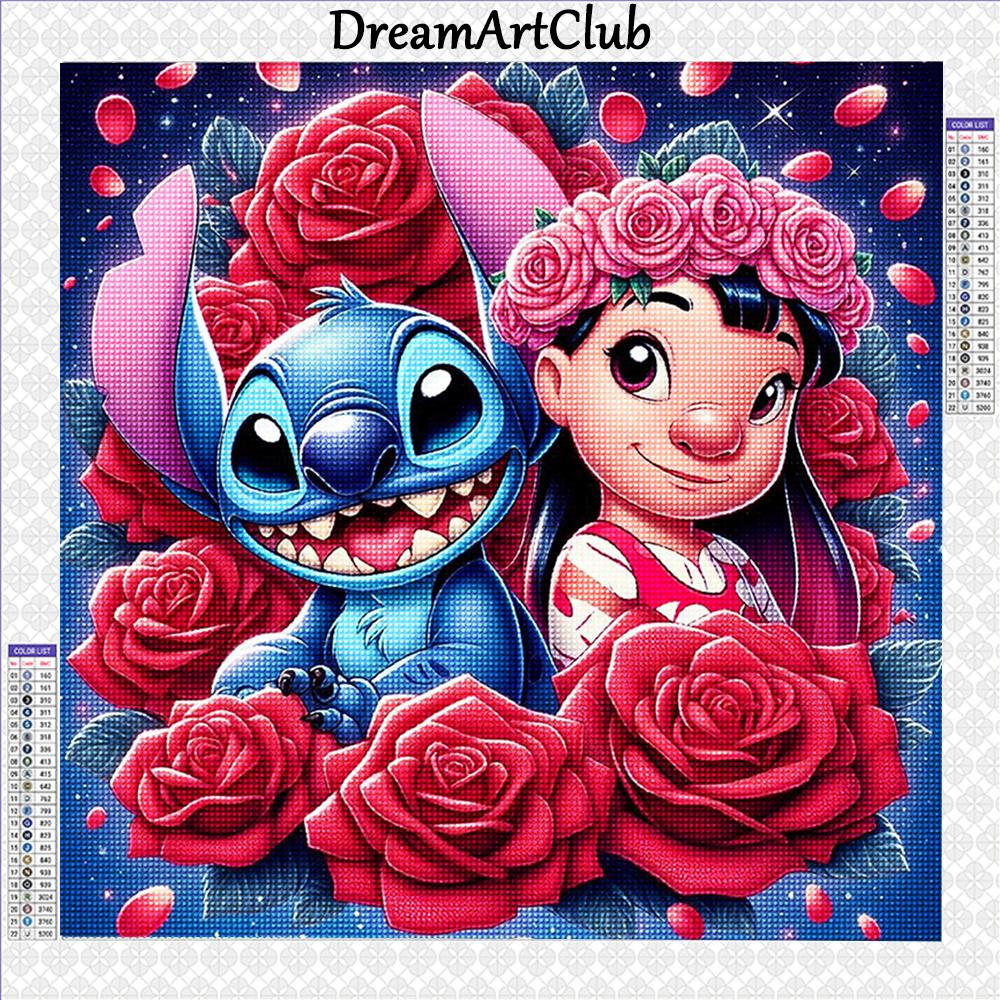 Diamond Painting Lilo & Stitch Diamond Embroidery Rhinestone of Picture Mosaic Art Cross Stitch Kits Home Decor