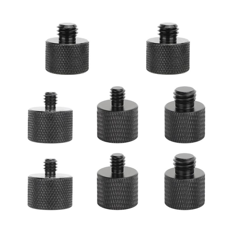 

4Pcs Aluminum Microphone Screw Adapter 5/8 To 1/4 3/8 Thread For Studio Recording Photography Live Streaming Equipment 1