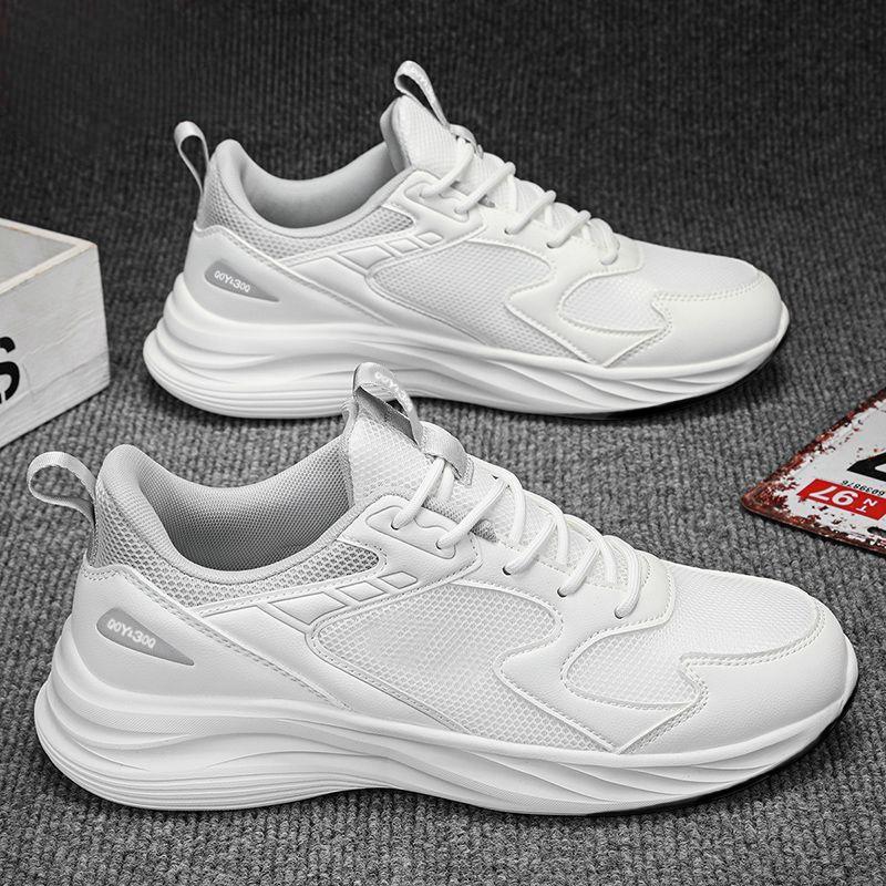 Men's shoes 2025 spring and autumn new breathable mesh sports shoes men's lightweight fashion trend running shoes versatile casual shoes