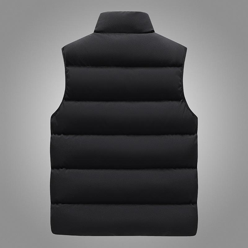 Men'S Solid Color Cotton Vest Thickened Warm Fashion Brand Vest Vest Youth