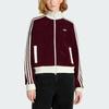 Adidas Originals Track Top Velour Knit Loose Fit Long Sleeve Jacket Women Tops KS0400