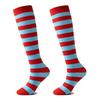 Elastic Stripes Thigh Socks For Women Breathable Long Stripes Socks Practical Overknee Stockings Casual Outfit Essential