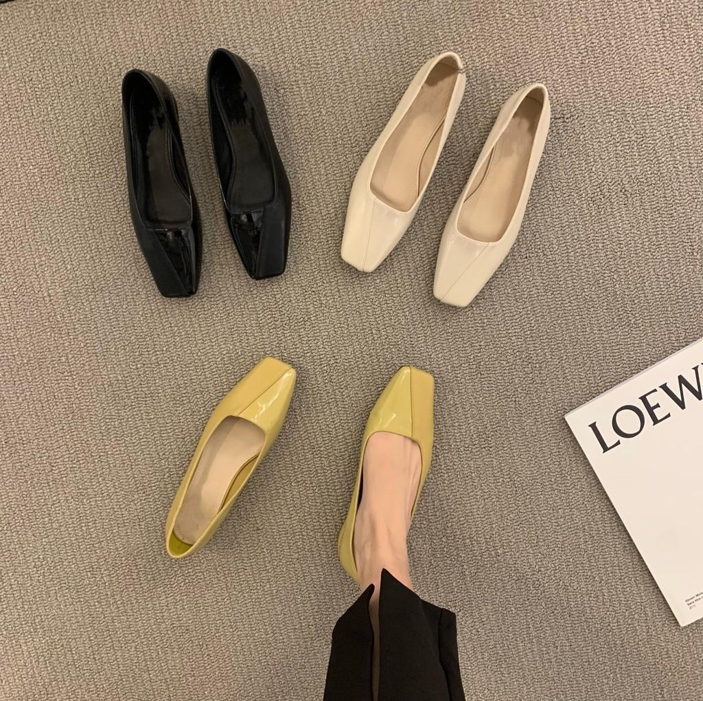 Elegant Womens Loafers With Faux Leather Upper And Low Block Heel For Work And Casual